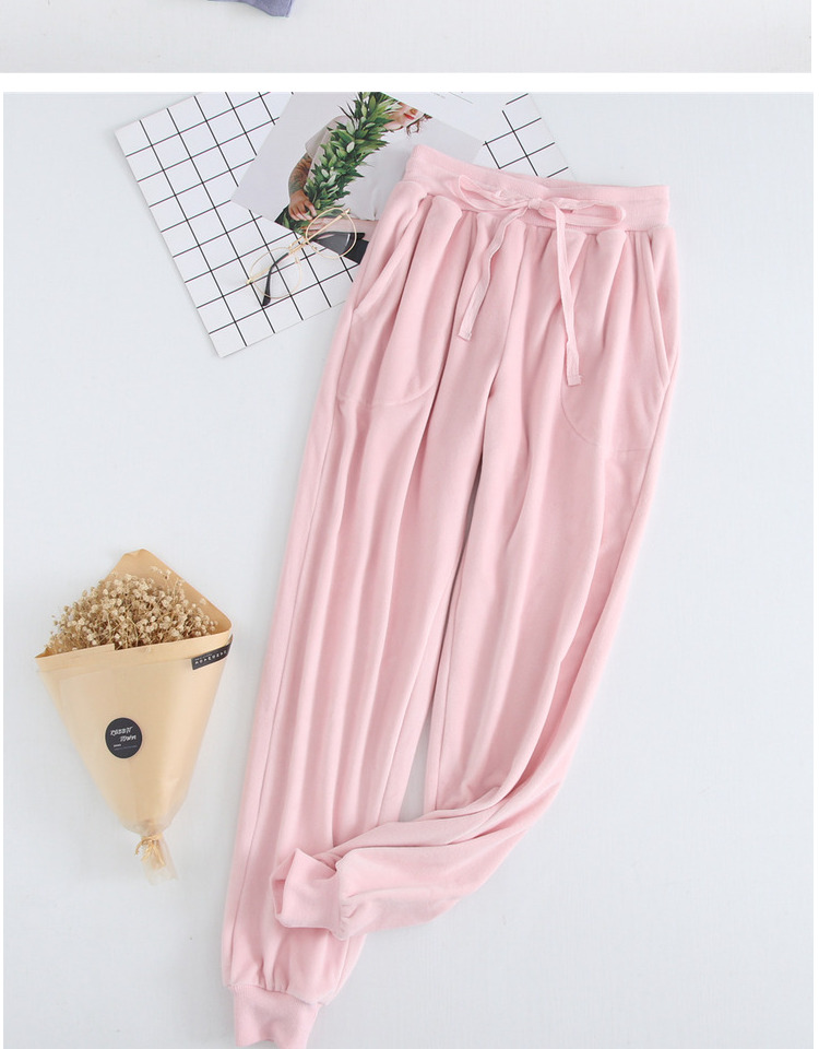 Mùa thu và mùa đông flannel nam và nữ cặp vợ chồng ngủ quần rộng kích thước dày dày đảo nhung nhung nhà ấm quần quần kaki nam đẹp