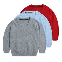 Childrens class uniforms Red Spring and Autumn Winter Childrens boys and childrens clothing British Academy style garden uniforms school uniforms sweater