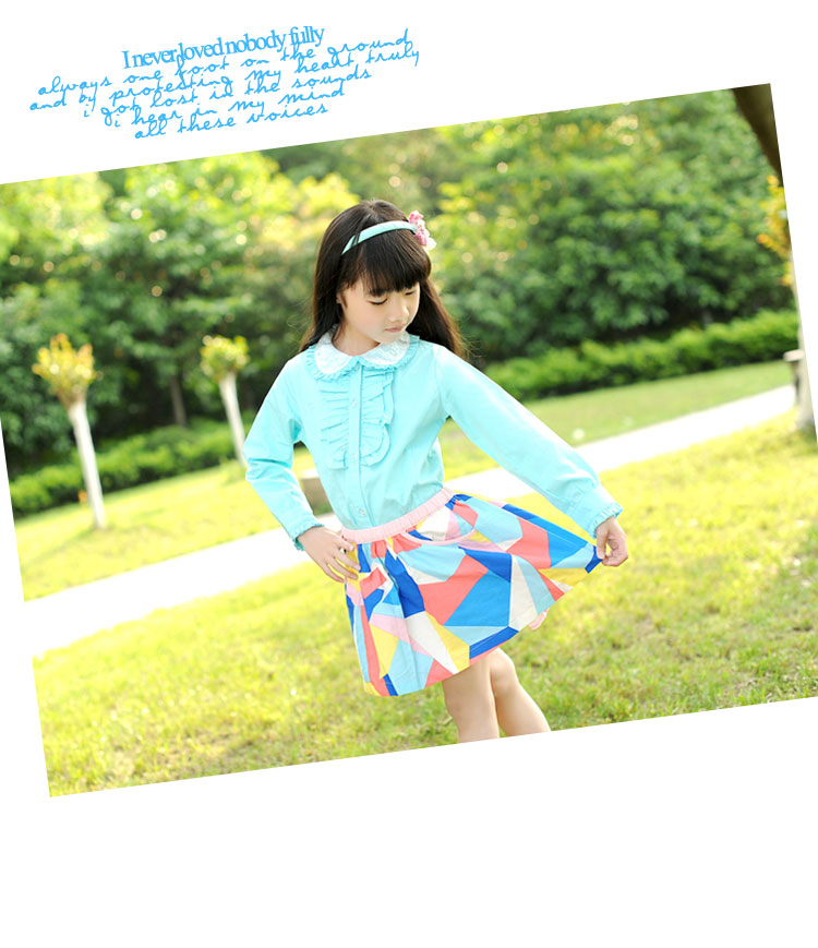 Chemise fille à manche longue en coton - Ref 2084508 Image 32