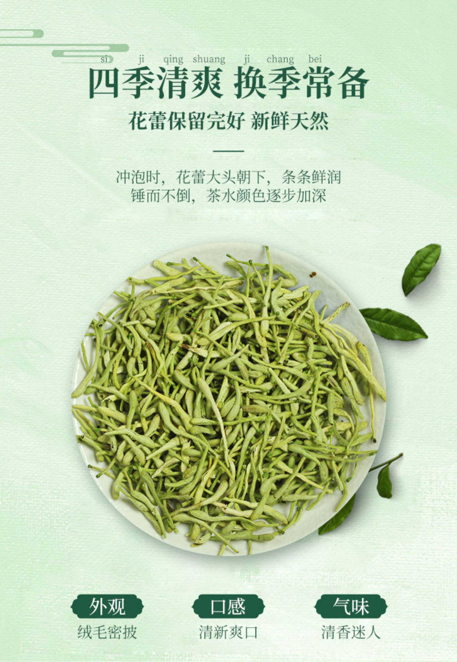 封丘金银花茶新茶凉茶