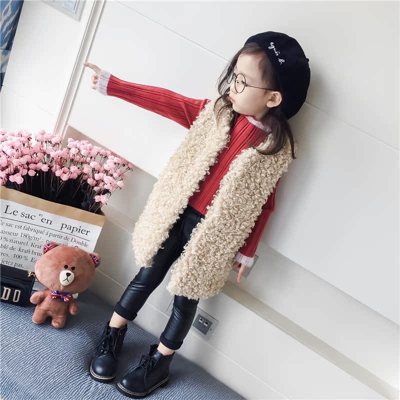 2018 phiên bản Hàn Quốc của mùa thu đông mẫu cô gái vest bé ấm áp sang trọng dày lên áo khoác dáng ga nước ngoài dài cửa hàng quần áo trẻ em