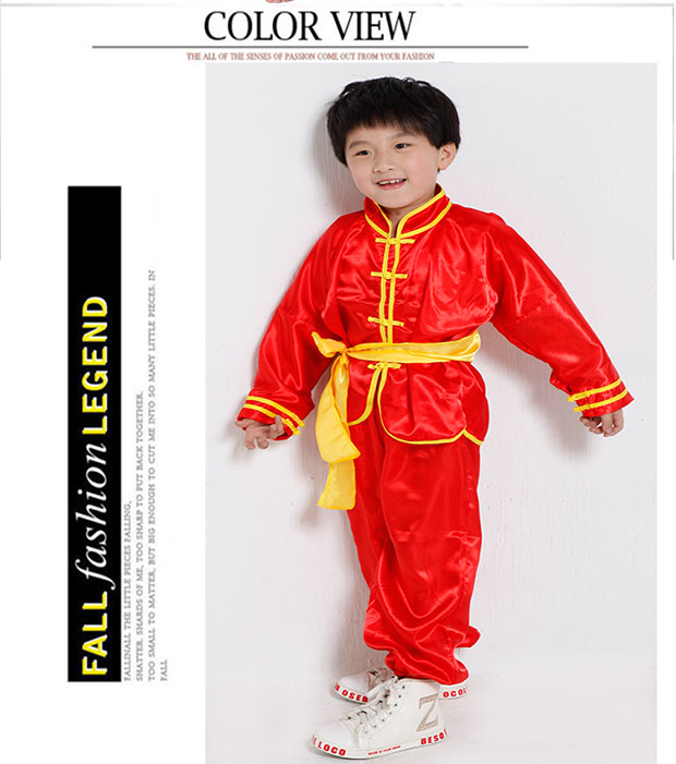 Quần áo biểu diễn võ thuật Trung Quốc Trang phục Kung Fu Trung Quốc tay ngắn tay nam nữ quốc phục trang phục Thái cực trang phục trẻ em sequin