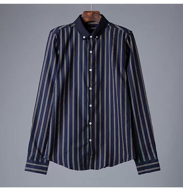 Giá bắp cải! ! 19,9 nhân dân tệ mùa thu và mùa đông nam mới áo cotton dài tay kinh doanh áo sơ mi dày nhám áo sơ mi nam