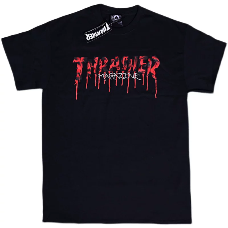 Новый Yicheng ThRASHER Blood Drip S/S.
