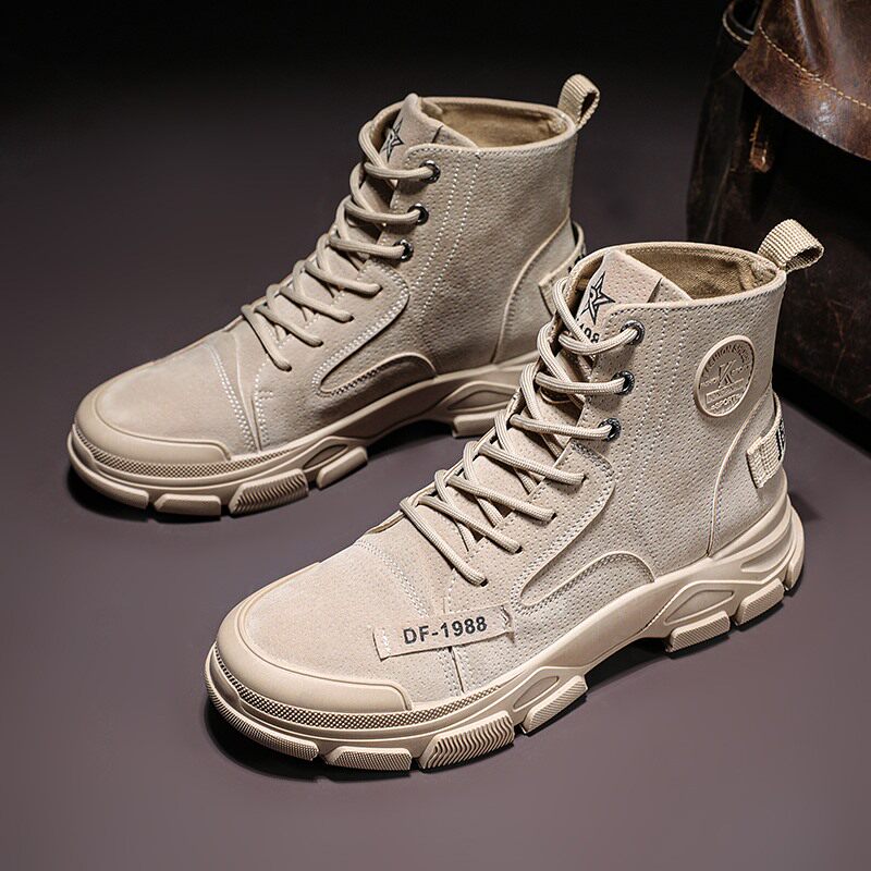 High tube Martin boots men's tooling wolf war British style inner increase climax shoes summer 2022 new net celebrity ins trend