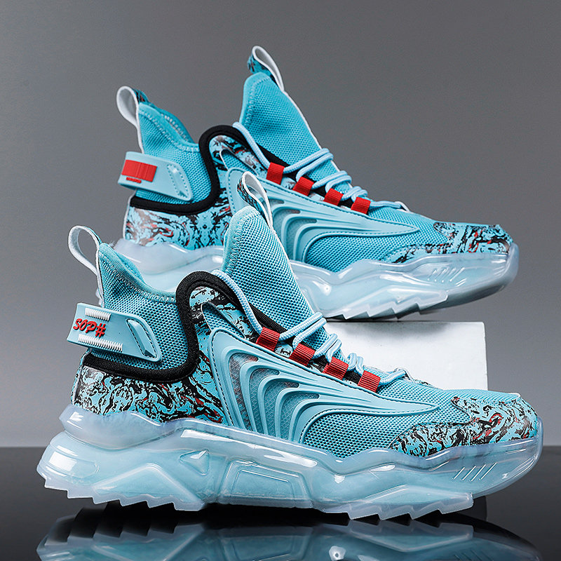 Daddy shoes men in flying weaving mesh increased popcorn running coconut net red summer hundred tide shoes