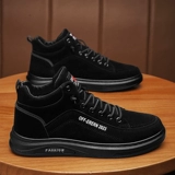 Martens, зимние черные нескользящие износостойкие спортивные ботинки на платформе для отдыха