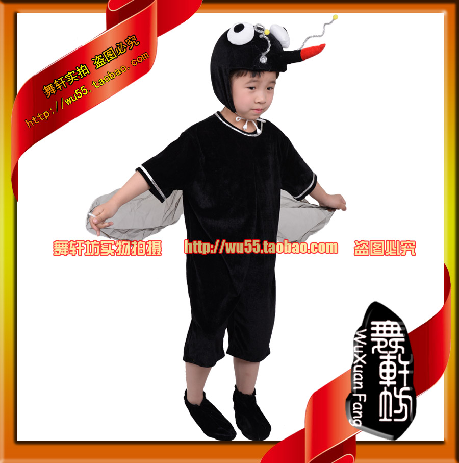 Mẫu giáo nhỏ giun mơ ước trang phục cổ tích trang phục trẻ con côn trùng 蟋蟀 kiến ​​ong clothing trang phục biểu diễn thời trang be gái 10 tuổi