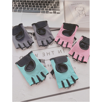 Fitness gloves riding thin summer Women Mens bicycle yoga slide anti-cocoon equipment training half finger sports gloves