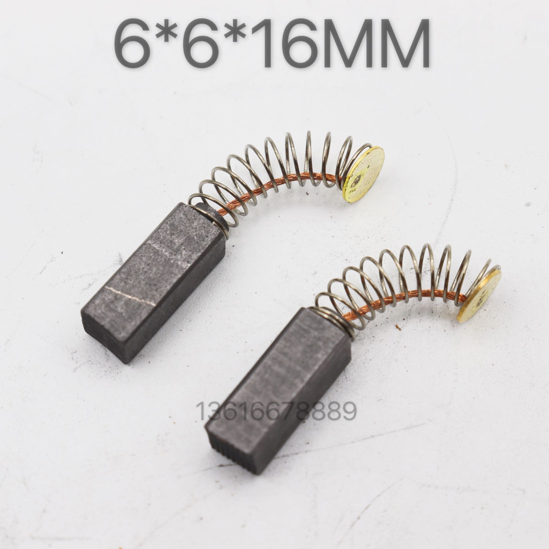 Pendant mill carbon brush 6 * 6 * 6 * 16 6 5 * 6 5 * 15 Wafer joint 7MM with groove 6610