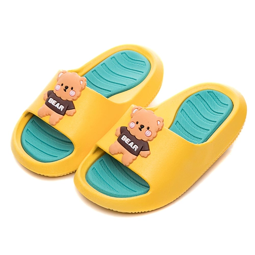 Нескользящие детские милые тапочки для мальчиков, мягкая подошва, семейный стиль