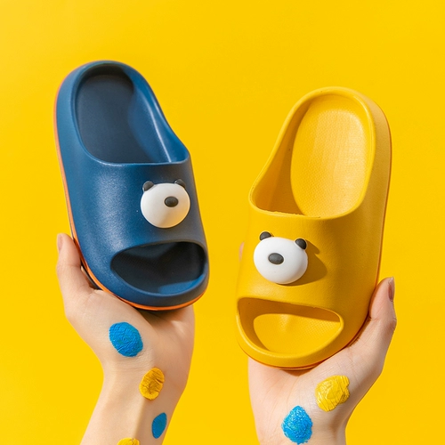 Детские нескользящие мультяшные милые тапочки для мальчиков, мягкая подошва