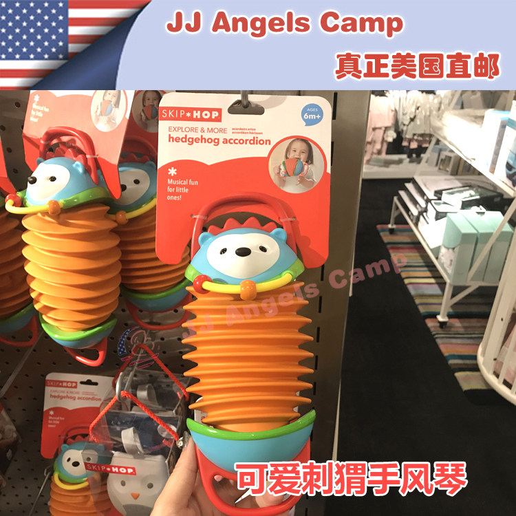 American skip hop children's hedgehog accordion early to teach music toy baby baby puzzle toy-Taobao