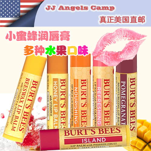 American Burts Bees Little Bee Lip Balm 4 25g All Natural Moisturizing Lip Care A variety of options