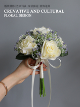 Flower Sea Pavilion Sister Flower Boy Holding Simulation Flower Bride Church Ceremony Wedding Photography Props Rose Stars