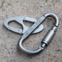 Full 25 Outdoor equipment tools carabiner hook keychain Lightweight with lock D-buckle aluminum alloy quick hanging