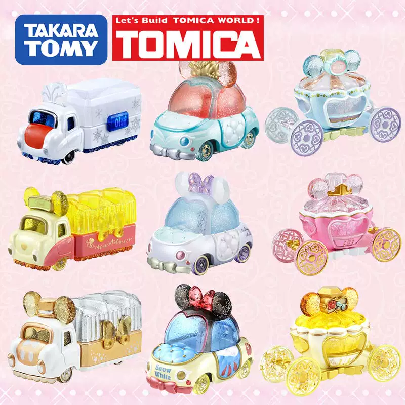 Такера томи, Дисней, японская металлическая игрушечная машина, модель автомобиля, система хранения, с драгоценным камнем