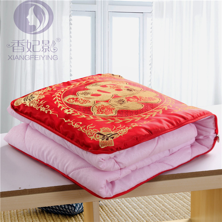 Xiangfeiying Home Textiles Pillow Quilt Dual-use Cushion Quilt Chinese Multifunctional Silk Satin Pillow Quilt Siesta Cushion