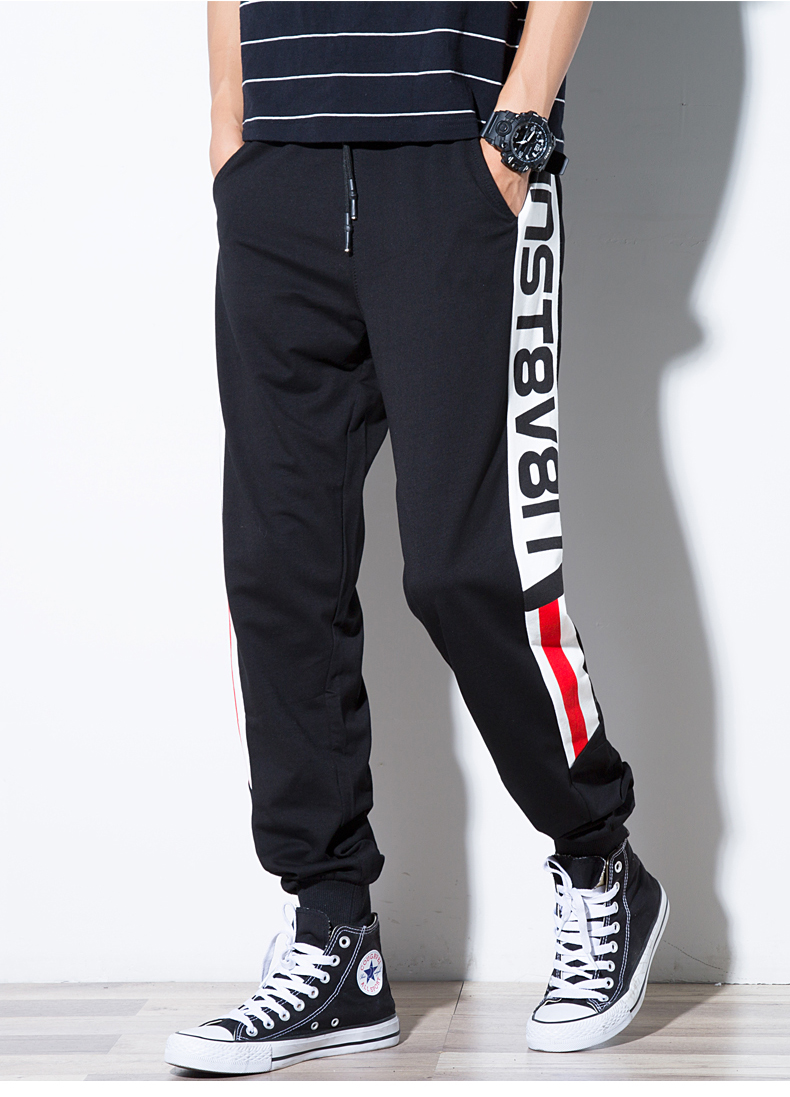 Cộng với quần bó sát nhung nam rộng mùa đông nam size quần nam hip hop xu hướng quần dày chất béo quần áo thời trang