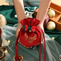 Creative Christmas Gift Bag Christmas Apple Velvet Bag Christmas Candy Box Christmas candy Box Ping An fruit suede bouquet pocket