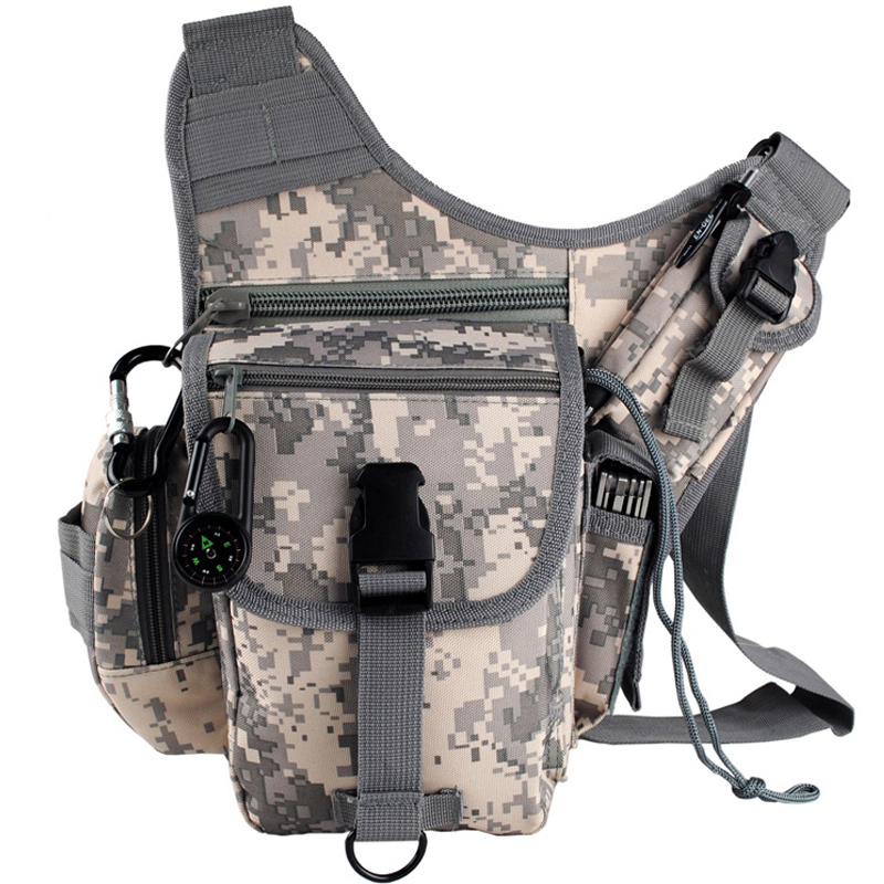 Army field marching fan Field camouflage tactical waterproof saddle bag bag Multi-functional outdoor travel mountaineering crossbody bag