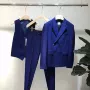 2017 mùa thu đông mới vải co giãn Hàn Quốc Slim đôi ngực phù hợp với ba mảnh phù hợp với kinh doanh phù hợp với nam giới quần short nam