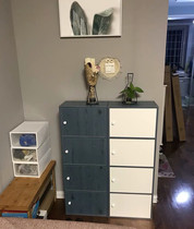  Clothes locker Storage bag cabinet with door and lock Student classroom bookcase Living room finishing cabinet Locker storage cabinet