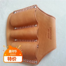 New pure cowhide electrical clamp sleeve triple leather belt multifunctional tool kit electrician special leather belt bag