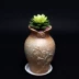 chậu hoa thịt bình gốm nhà máy nhựa đơn giản màu tím sáng tạo retro chậu gốm thô succulents Laozhuang - Vase / Bồn hoa & Kệ chậu sứ mini Vase / Bồn hoa & Kệ