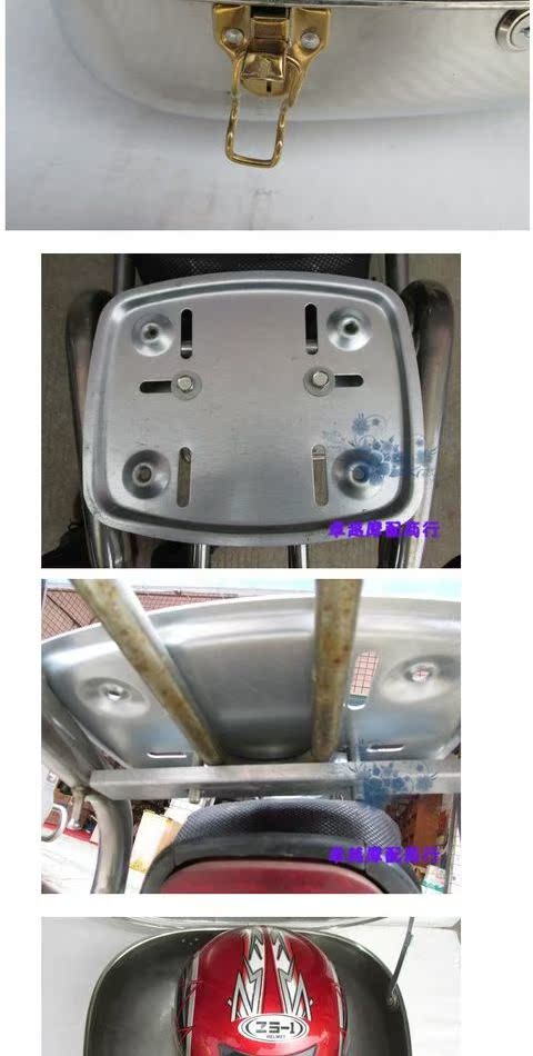 Authentic loại sang trọng dày thép không gỉ xe máy thân cây thép không gỉ đuôi hộp xe máy - Xe gắn máy phía sau hộp thùng đựng đồ xe winner x