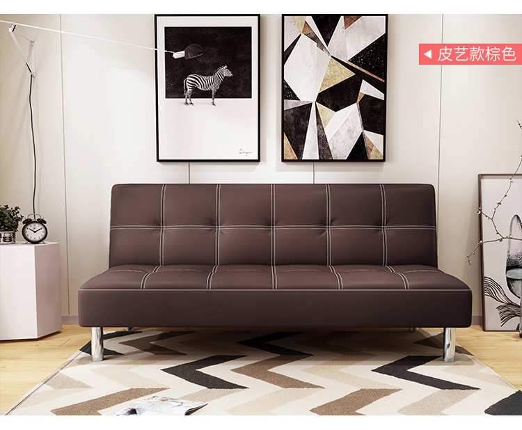 Simple đa chức năng căn hộ nhỏ phòng khách giường sofa có thể gập đôi lười biếng sofa nhỏ ba mục đích kép 1,8 m - Ghế sô pha ghế giường gấp