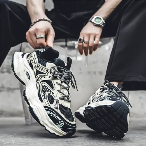 Универсальная летняя трендовая нескользящая спортивная обувь для отдыха, высокие туфли, для бега