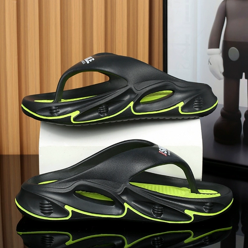 Мужские летние сланцы, нескользящие спортивные тапочки на платформе, пляжные сандалии