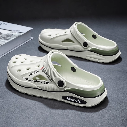 Летние нескользящие туфли, мужские дезодорированные тапочки, спортивные пляжные сандалии