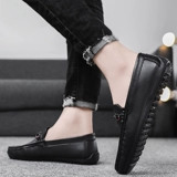 Летняя обувь в английском стиле, рабочие туфли для отдыха для кожаной обуви, в британском стиле, мягкая подошва