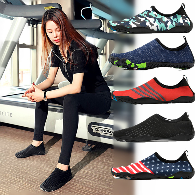 Gym indoor sports shoes women's treadmill special shoes men's barefoot yoga shoes skipping shoes beach shoes wading shoes