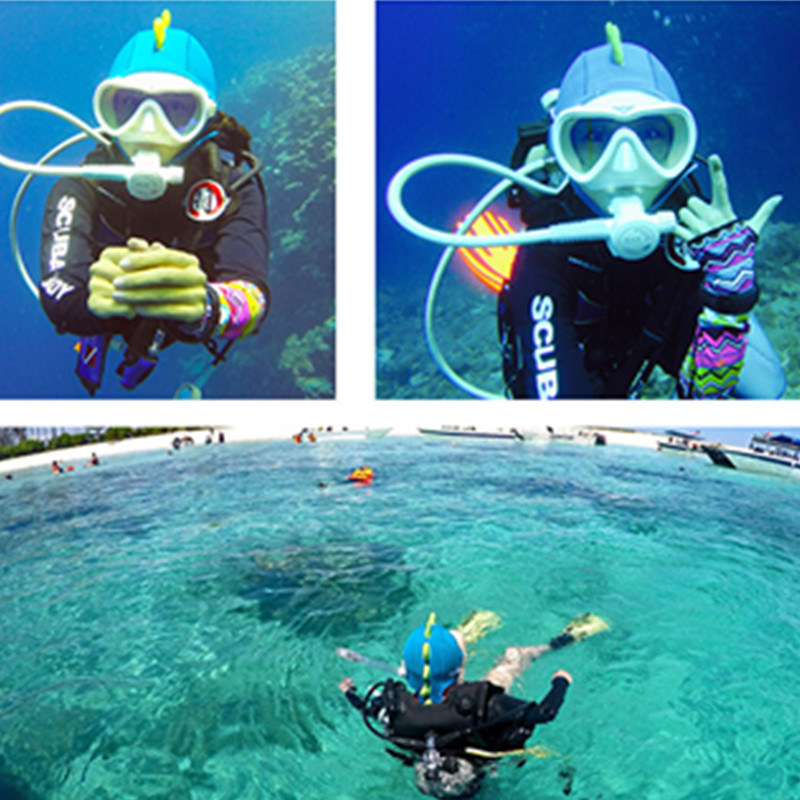 Kinno Scuba originally produced small dinosaur scuba deep diving warm cartoon diving headgear cute diving cap