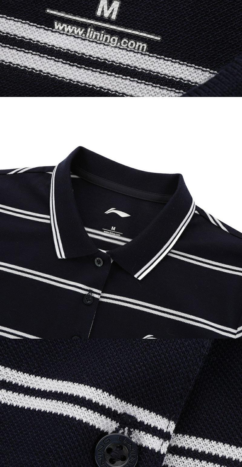 Li Ning thể thao loạt đời phụ nữ mùa hè thoải mái đơn giản áo polo ngắn tay GPLL006-1 - Áo polo thể thao áo polo cao cấp