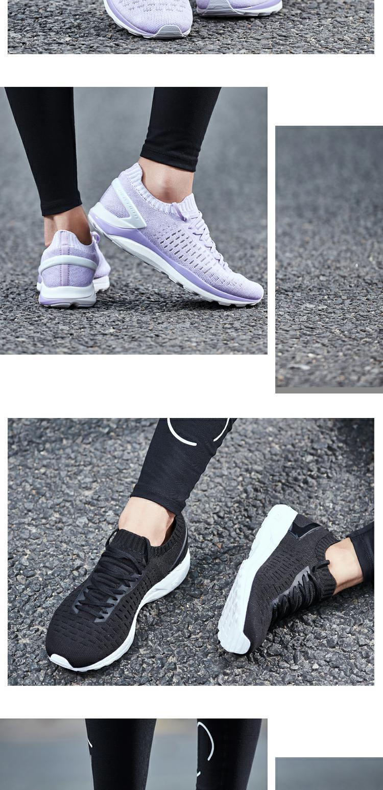 Giày chạy bộ Li Ning Giày nữ mùa xuân và mùa thu chạy loạt thời trang vớ thể thao Giày thể thao ARBN054 giày chạy bộ - Giày chạy bộ giày thể thao adidas nam