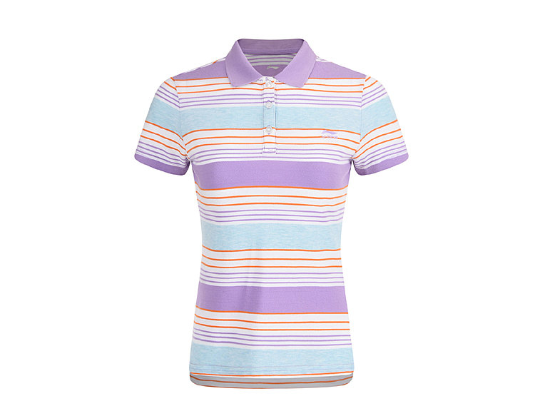Li Ning ngắn tay của phụ nữ thể thao cuộc sống của phụ nữ ngắn tay áo polo APLJ578 QC ngắn tay t-shirt phụ nữ áo polo trẻ em