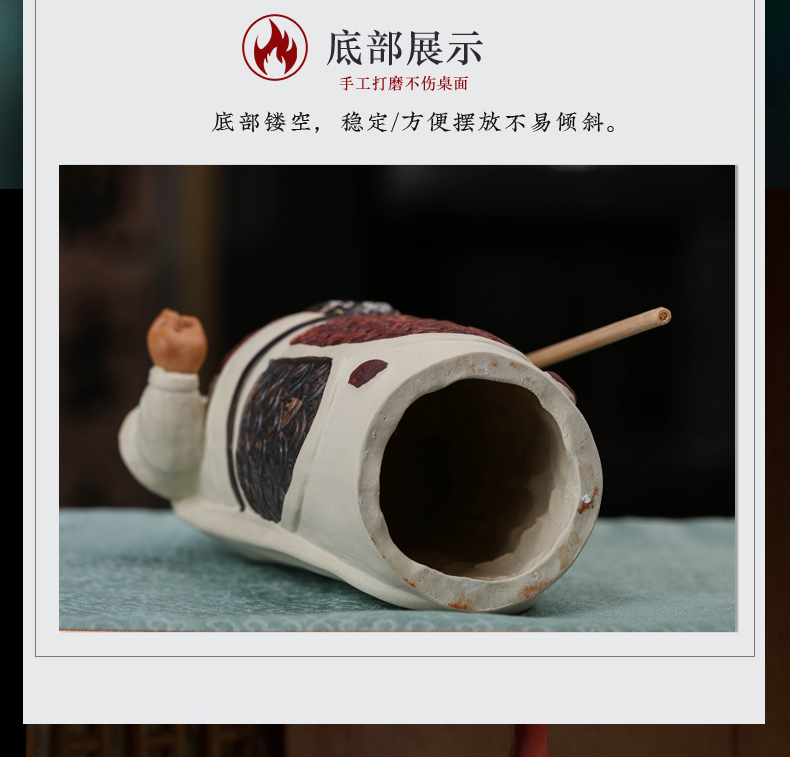 Jingdezhen ceramic hum and haw, 2 will be furnishing articles goalkeeper town house to ward off bad luck to live in the sitting room the desktop decoration creative arts and crafts