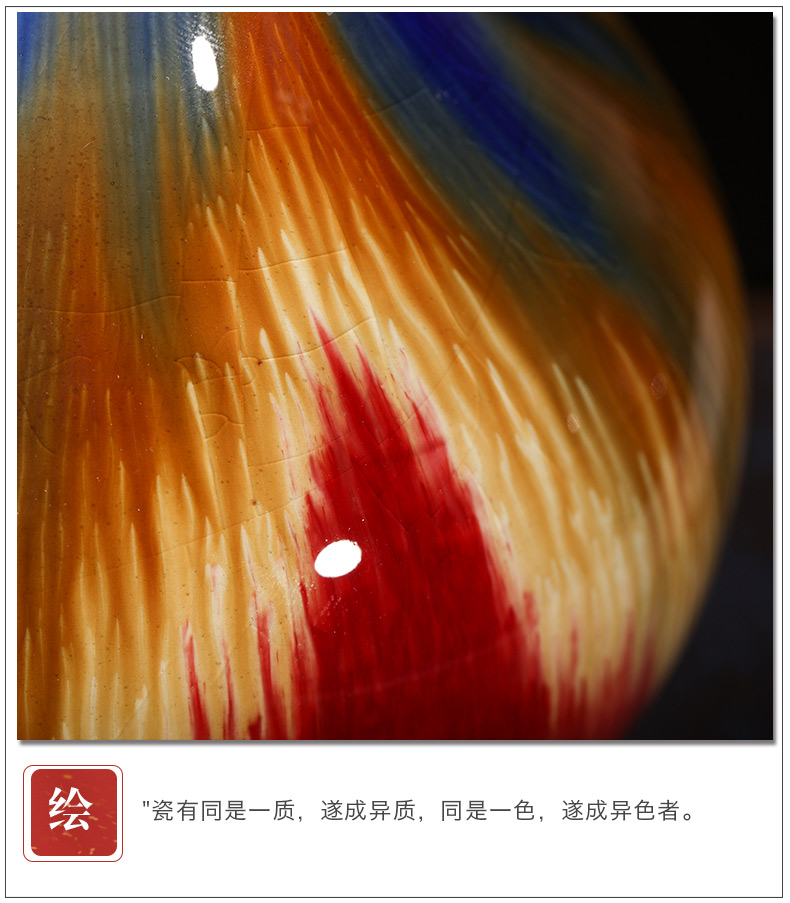 Archaize of jingdezhen ceramics up crack glaze vase restoring ancient ways is the sitting room home decoration handicraft furnishing articles