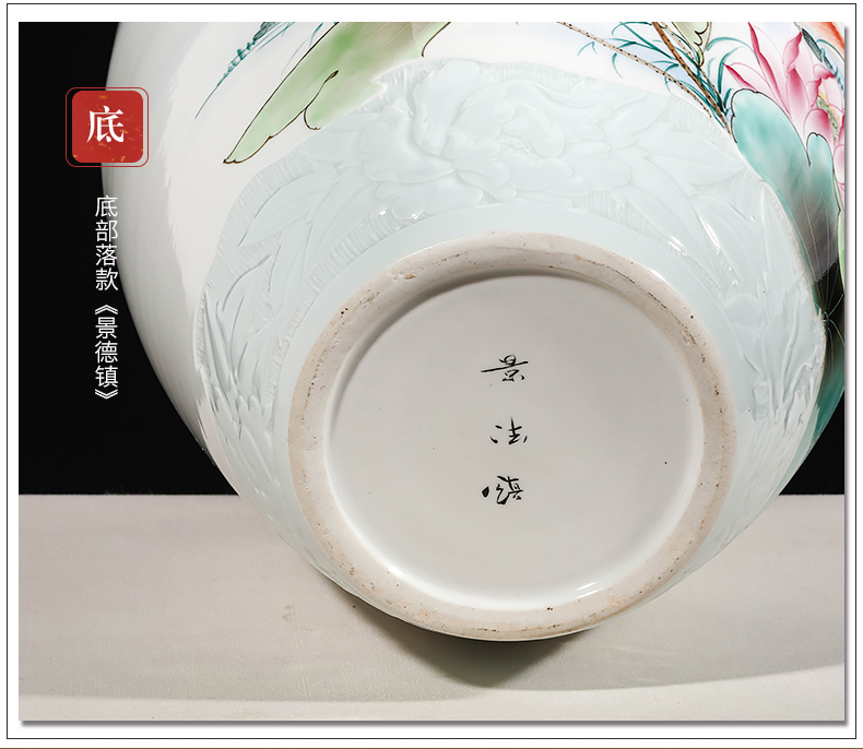 Jingdezhen ceramics famous master hand draw every year more than the vase furnishing articles furnishing articles sitting room porch decoration