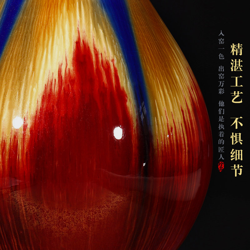 Archaize of jingdezhen ceramics up crack glaze vase restoring ancient ways is the sitting room home decoration handicraft furnishing articles