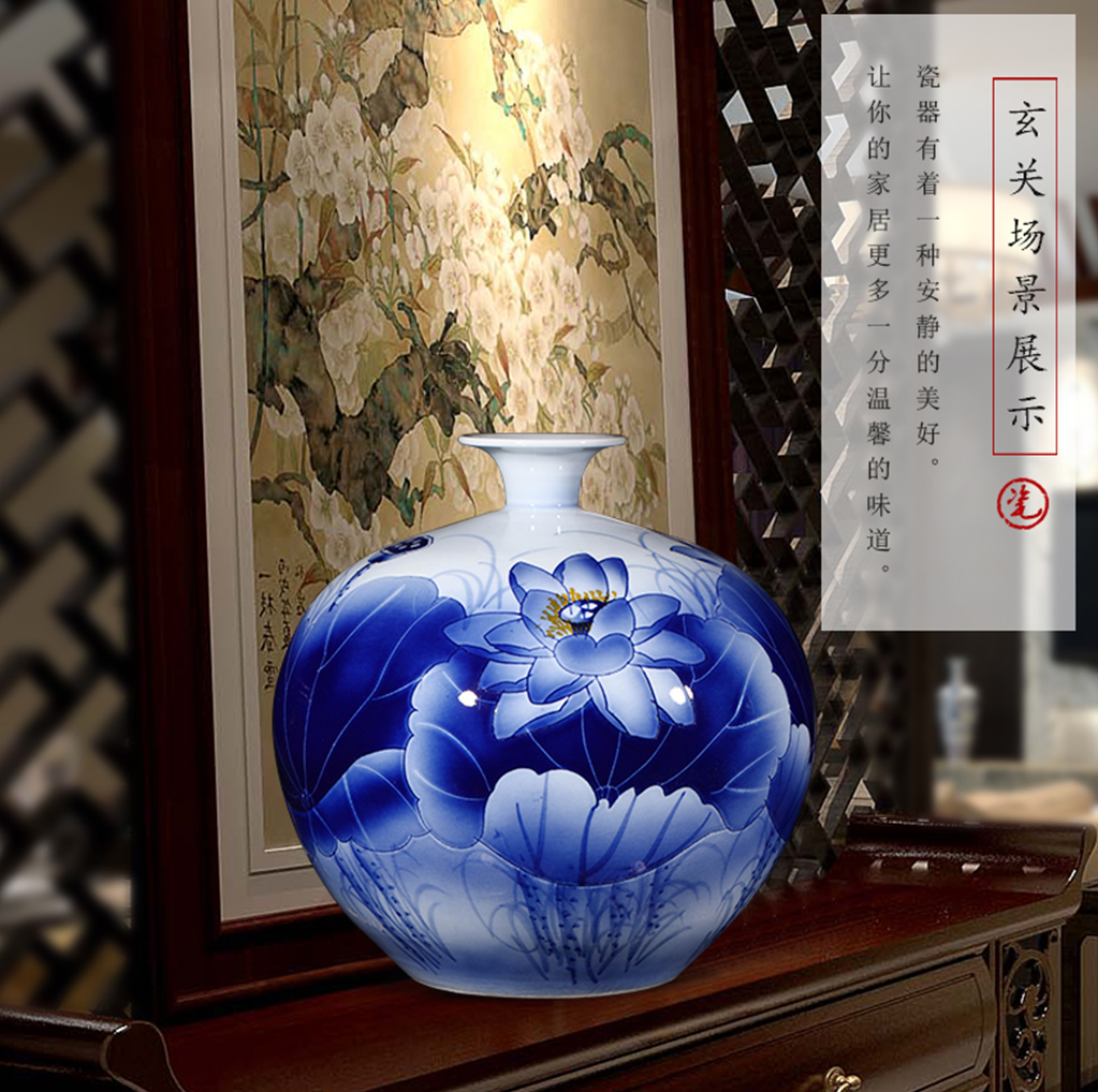 Hand draw freehand brushwork in traditional Chinese jingdezhen ceramics scent vase Chinese sitting room porch ark adornment office furnishing articles