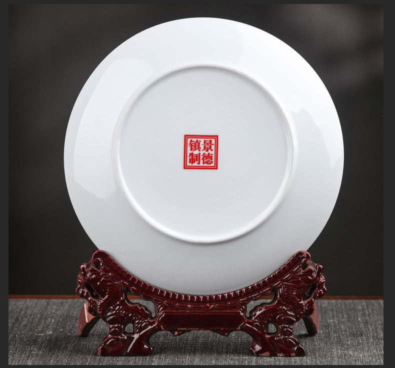 Jingdezhen porcelain vases hang dish three - piece furnishing articles of TV ark, wine porch of new Chinese style household ornaments