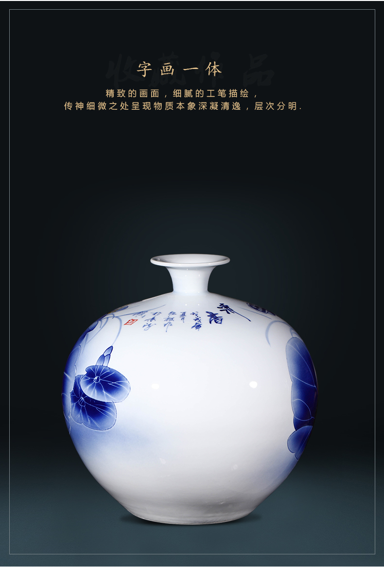 Hand draw freehand brushwork in traditional Chinese jingdezhen ceramics scent vase Chinese sitting room porch ark adornment office furnishing articles