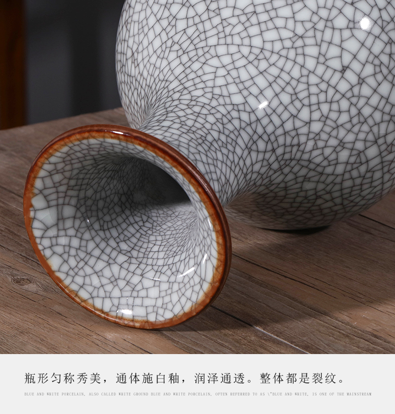 Jingdezhen ceramics, vases, flower arranging furnishing articles archaize sitting room of Chinese style restoring ancient ways wine rich ancient frame home decoration