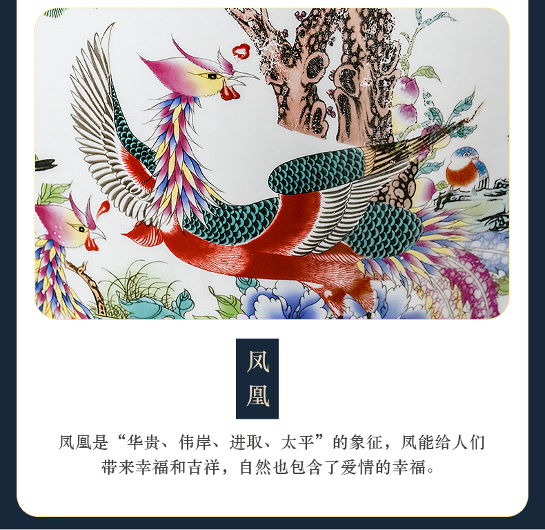 Jingdezhen ceramics of large vases, flower arranging Chinese style furnishing articles, the sitting room porch TV ark, home decoration
