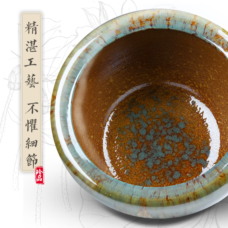 Jingdezhen ceramic goldfish bowl restoring ancient ways is oversized furnishing articles turtle cylinder sitting room balcony bowl lotus lotus lotus basin